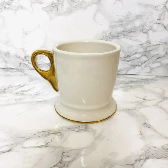 ANTHROPOLOGIE Gold Lettering Monogram "F" Mug - Picture 2 of 3
